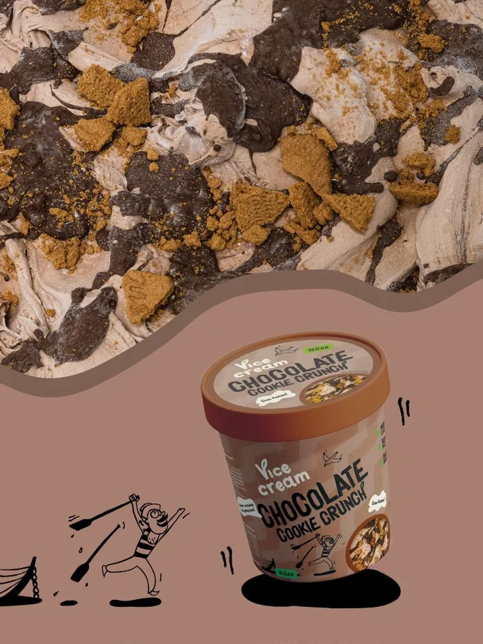 Chocolate Cookie Crunch — Eistextur und Becher